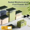 Airtight Food Storage Coffee Powder Container Witith Spoon For Milk Tea Shop Transparent Kitchen Organizer Spice Soybean Storage