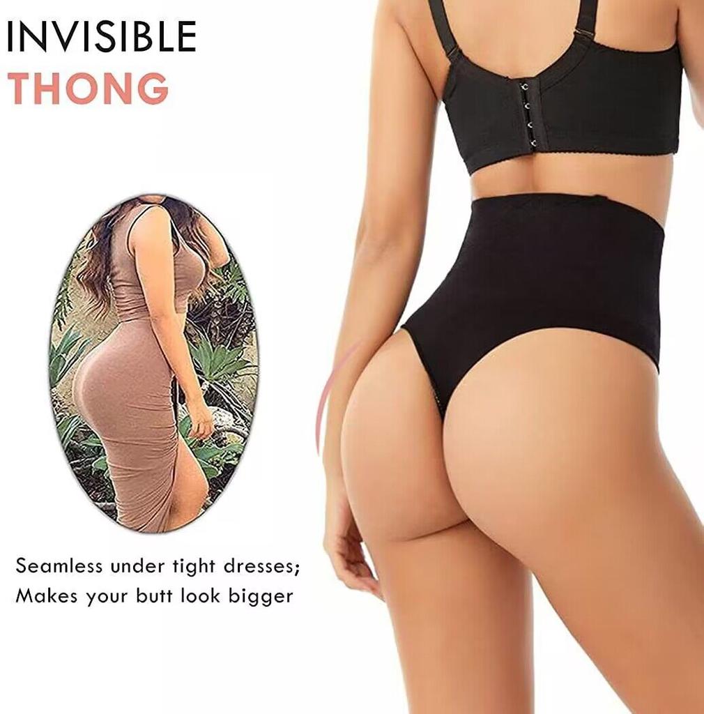 Women Elastic Slim High Waist T-string Knickers Lingerie Briefs Underwear Panties