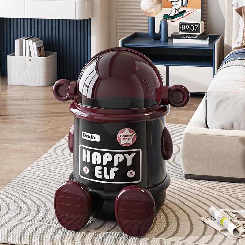 

Вдохновленное роскошью высококлассное стильное и креативное домашнее мусорное ведро с крышкой для гостиной, спальни и кухни, тематическое мусорное ведро