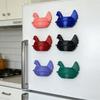 6 шт. 3D-друковані магніти на холодильник у вигляді курки, квочка на гнізді, магніт на холодильник, декор для кухонної шафи, шафки в стилі фермерського будинку, дошки