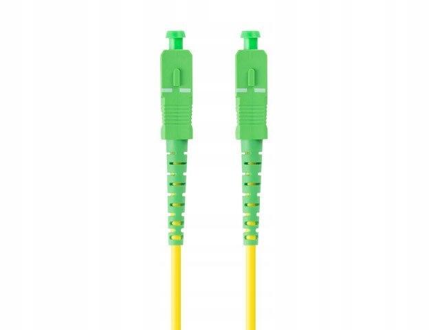 Patchcord światłowodowy Lanberg SM SC/APC-SC/APC SIMPLEX 3.0MM LSZH G657A1 1M żółty