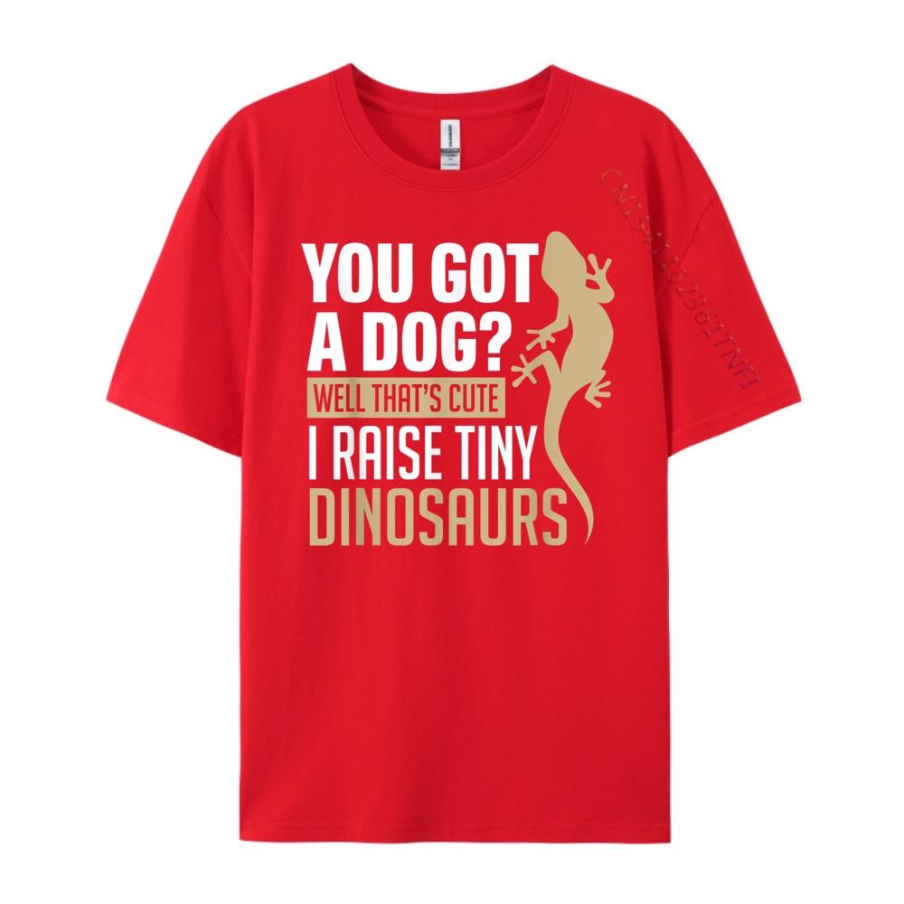 Funny Bearded Dragon Lizard Funny I Raise Tiny Dinosaurs Mens Clothing 2025 Comfortable Graphic T Shirts Printed On S