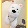 White Highland West Terrier Avocado Backpack Plush Toy Dog Doll Gift Kids