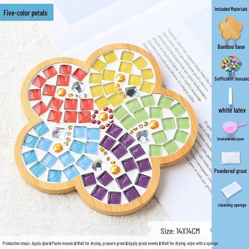 DIY Mosaic Coaster Kit for Kids: Creative Father's Day Craft