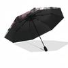 1pc My Hero Academia Boku No Hero Academia Outdoor Umbrella Automatic Opening and Closing Umbrella Portable Three-Fold Design with 8 Iron Ribs Suitabl