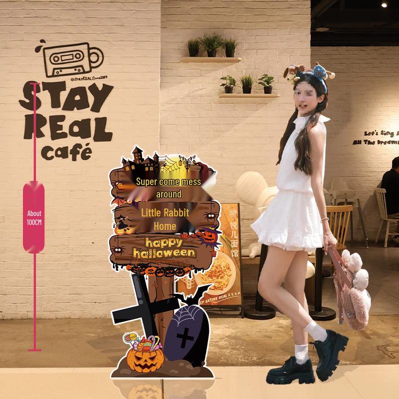 Halloween Balloon Decor Sign for Mall or Jewelry Store Entryway