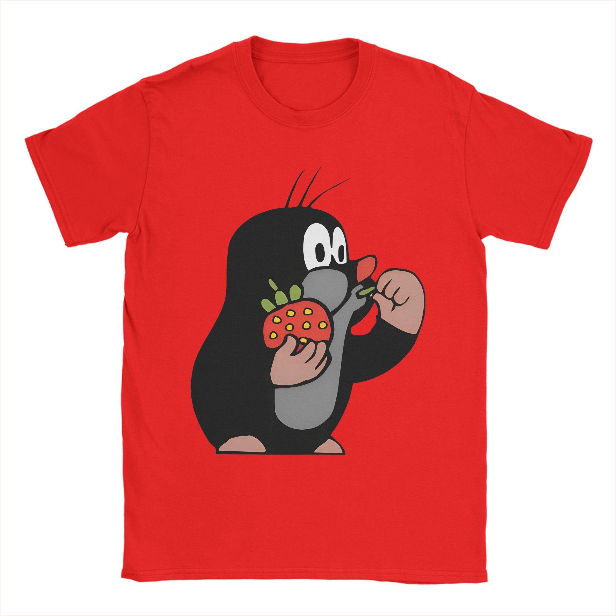 

Мужская футболка «Кротик», мультяшный персонаж, повседневная, 100% хлопок, с круглым вырезом, с коротким рукавом, одежда, подарок на день рождения S