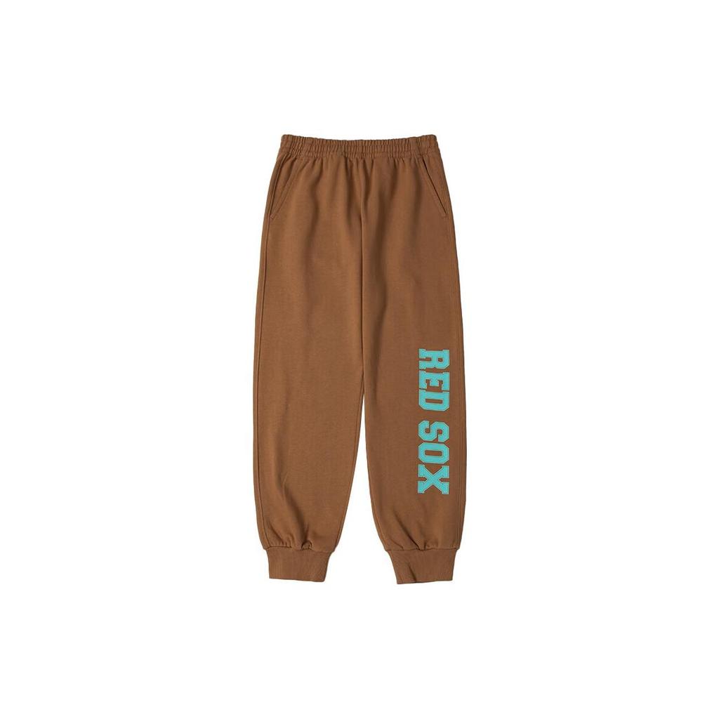 New MLB Knitted Sports Pants Unisex Dark Beige 3APTV0134-43BGD