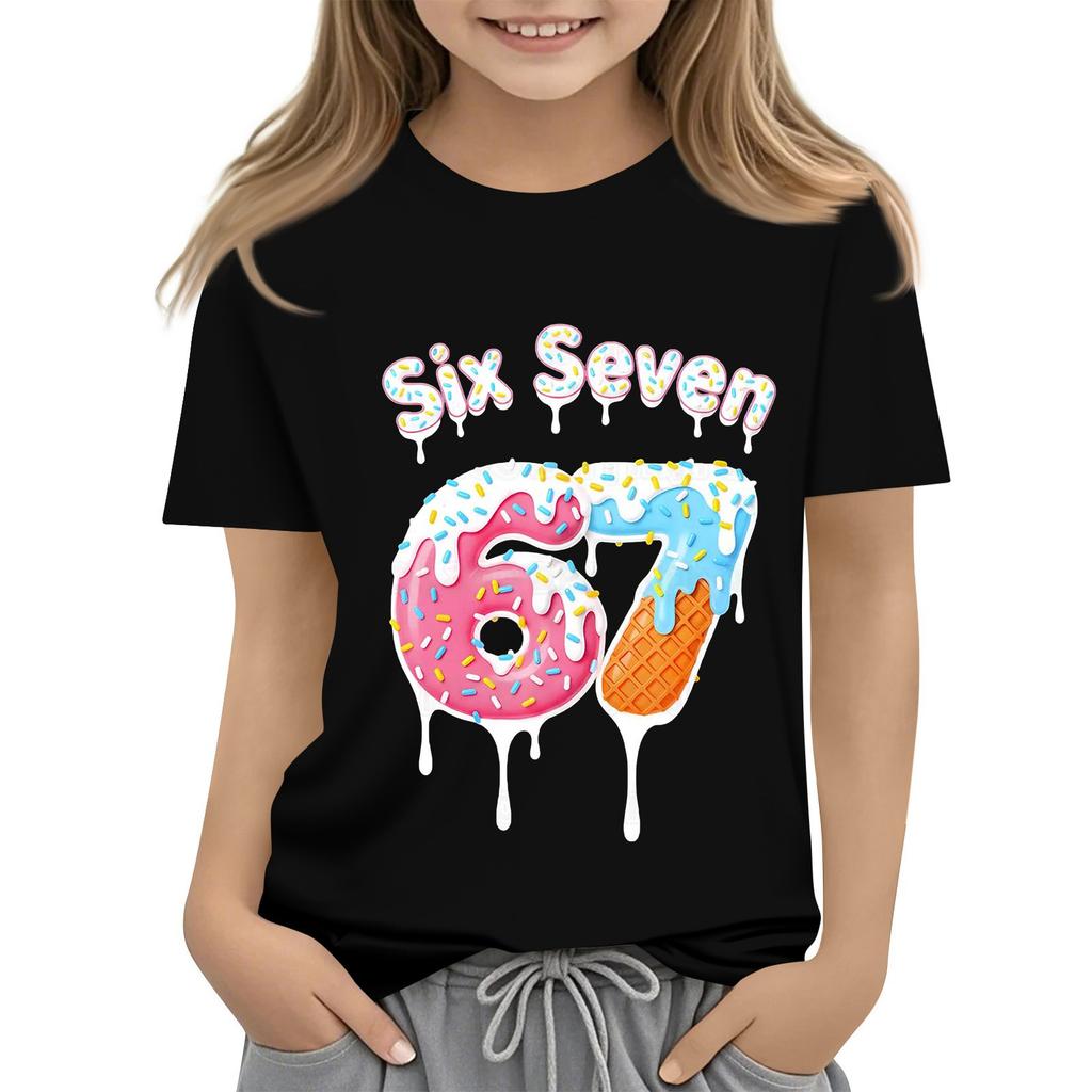 Toddler Girl Boy T-Shirts Kids Top Boys And Girls Printed Short Sleeved T-shirt