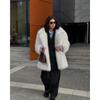 2024 Winter New Imitation Fur Women's Coat Medium and Long Loose Imitation Fox Plush Coat