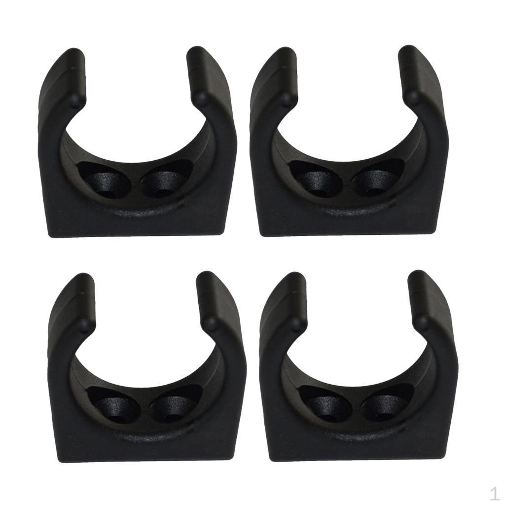 4 Nylon Plastic Clips Holder Stowing Brackets