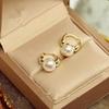 Pearl Drop Earrings For Women Gold Color Wedding Jewelry Simple Dangle Earring Jewelry Gift