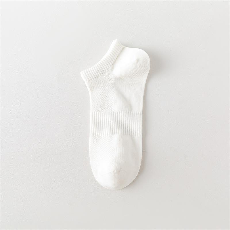 Men's Summer Short Socks, Pure Cotton Mesh, Thin, Low-top, Shallow Opening, Antibacterial, Deodorizing, Sweat-absorbing, Business Boat Socks