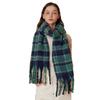 Custom-spun 20 wool designer high-end simple plaid scarf autumn and winter new women's soft warm shawl scarf