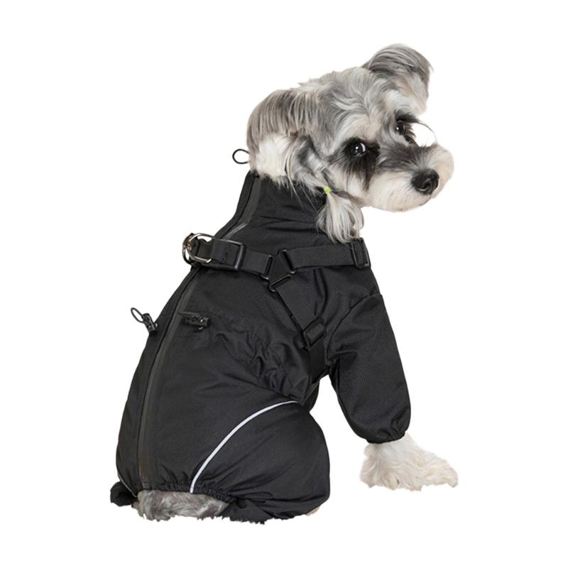 Regulable Dog Rain Jackets Snowproof Windproof Clothes Removable Dog Raincoats for Comfortable Dry Walks