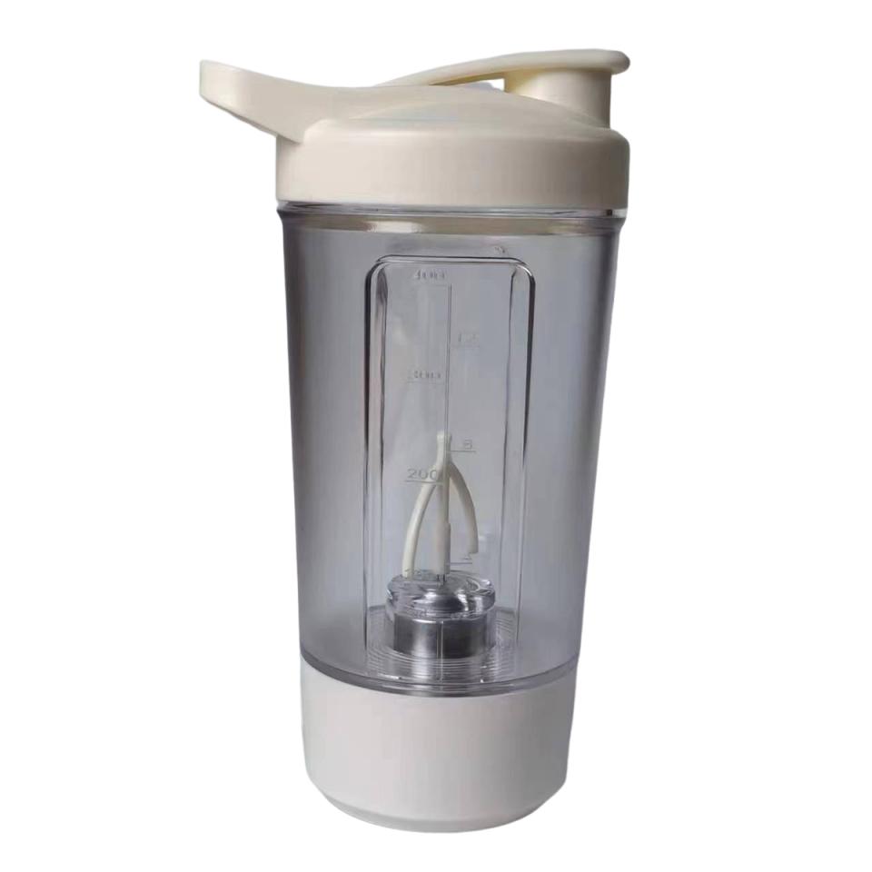 

1 шт. Электрическая автоматическая чашка-шейкер - легко смешивать с передовой технологией | очень подходит для протеиновых молочных коктейлей, смузи и т. д. белый