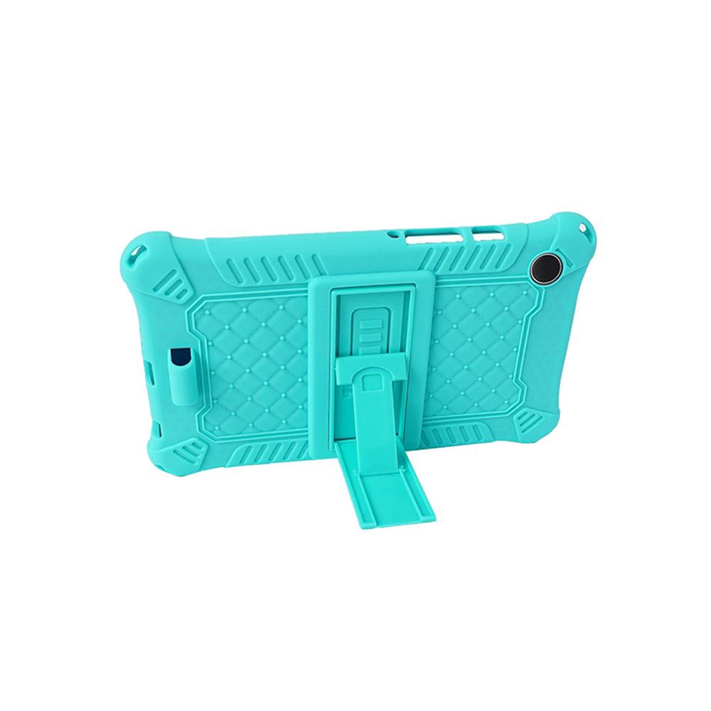 

Soft Silicone Kids Safe Kickstand Tablet Case For Samsung Galaxy Tab A9 8.7inch X110 X115 X117 Shockproof Cover Funda Tab A9 8.7inch зелёный
