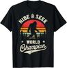 Bigfoot Versteckspiel Weltmeister Sasquatch Retro Vintage Geschenk Unisex T-Shirt