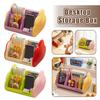 Makeup Storage Box Plastic Desktop Compartment Organizer For Office Desk Cosmetics Stationery Student Study Accessory Tools