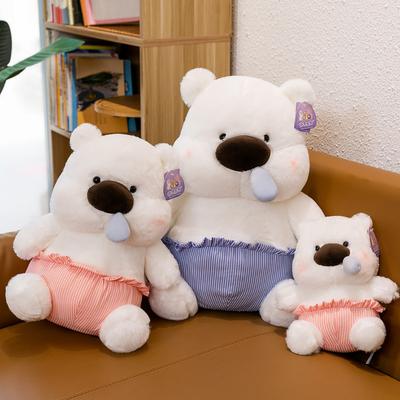New Snot Bear Doll Plush Toys Ugly Cute Bear Rag Doll Sleeping Pillow Children's Birthday Gift