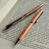BALLPOINT PEN TWIST wooden ballpoint pen by Hacoa "SLIM 1.0mm" Twist-action +LUMBER (Cherry)