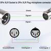 3 Pin XLR To 5 Pin DMX Female Metal Cased Converter Audio Adapter for Stage Light Cable Convertor Microphone audio Connector