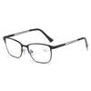 New Internet celebrity anti-blue glasses, big face and thin square metal glasses frame can be matched with degree myopia glasses