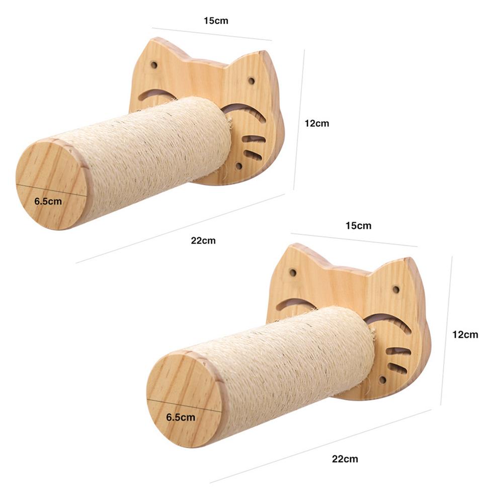 Cat Wall Furniture Climbing Shelf Wall Mounted Steps Stairway With Sisal Rope Scratching Grinding Claws Cat Climbing Ladder
