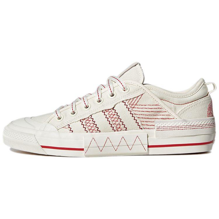 

Adidas Оригинальные Nizza Low Mfx Canvas Удобные Повседневные Дышащие Прочные Нескользящие Кроссовки для Скейтбординга с Низким Верхом Унисекс Белые Красные GX0979 36