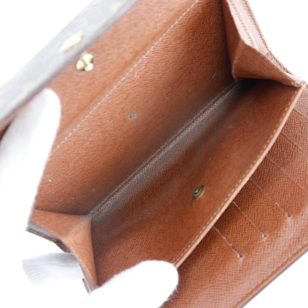 LOUIS VUITTON Porto Tresol Etui Papie Tri-fold wallet M61202 Brown Monogram canvas unisex Used