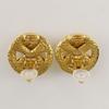 CHANEL COCO Mark Earring vintage Plated Gold 11.7g Women Used