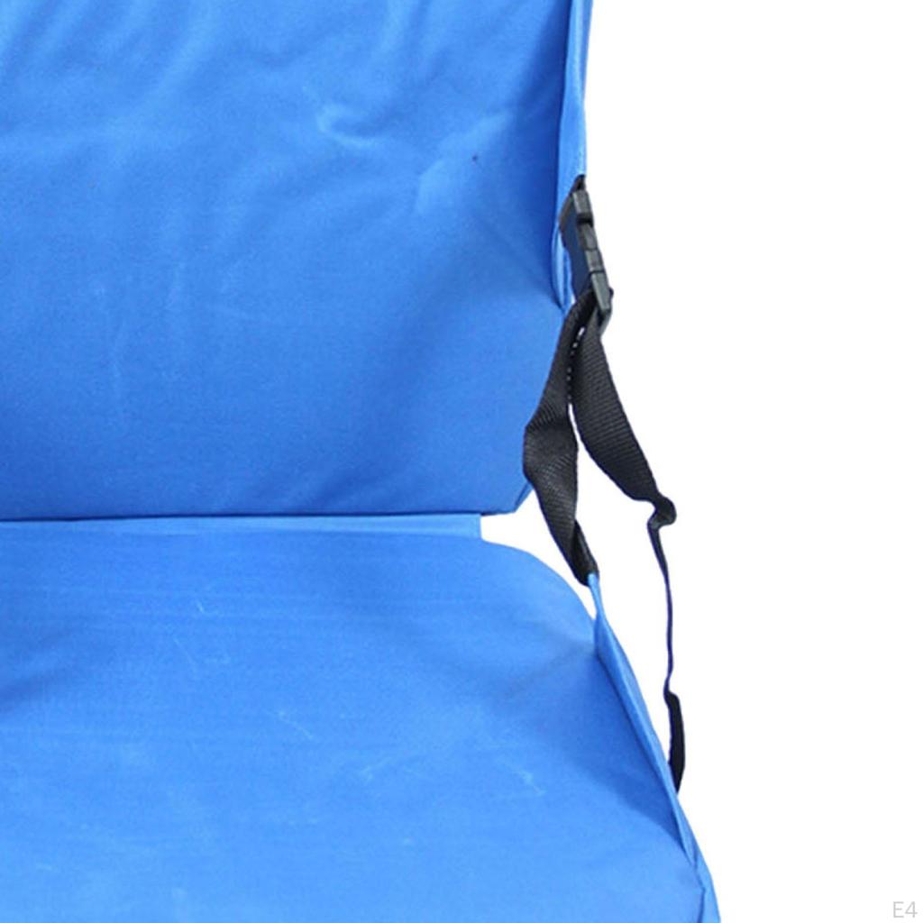 Foldable Seat Cushion As Outdoor Stadium Chair And Camping Mat with Padded Backrest