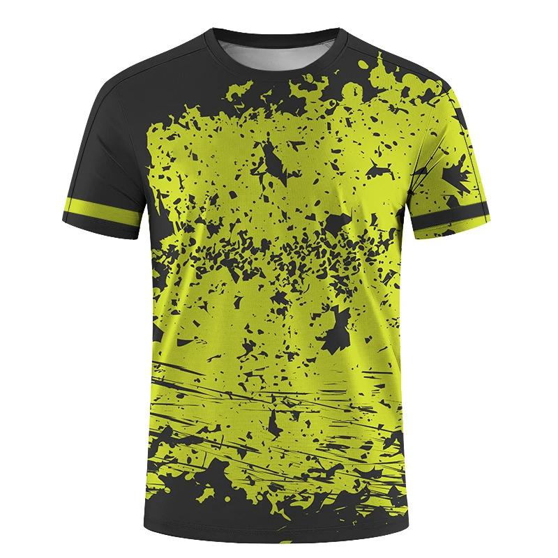 Outdoor Fitness Gym Tops Herren Kurzarm T-Shirt Freizeit Rundhals Damen T-Shirts Sommer Schnelltrocknend Herren Kleidung Streetwear