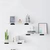 2Pcs Heavy Duty Carbon Steel L Shaped Bracket - Invisible Shelf Support with Screws, Wooden Board Rack Wall Mount Hardware