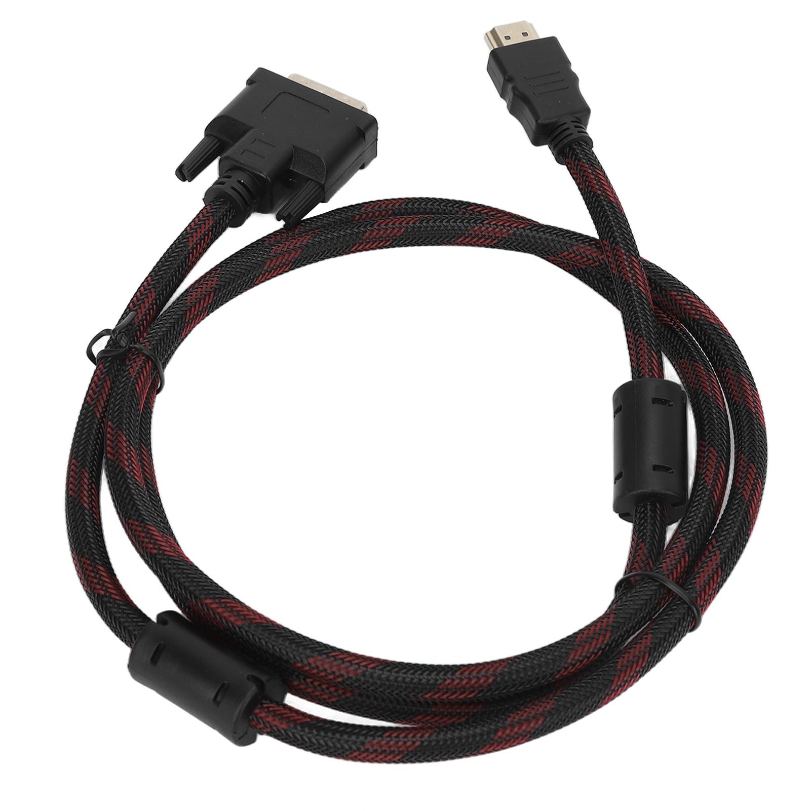 

HD Multimedia Interface to DVI Cable DVI 24+1 to HD Multimedia Interface Cable for Raspberry Pi 1.4m 4.6ft