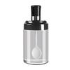 Integrated Glass Seasoning Jar Set with Spoon Lid - Salt Shaker, MSG, Soy Sauce, Vinegar Bottles for Kitchen