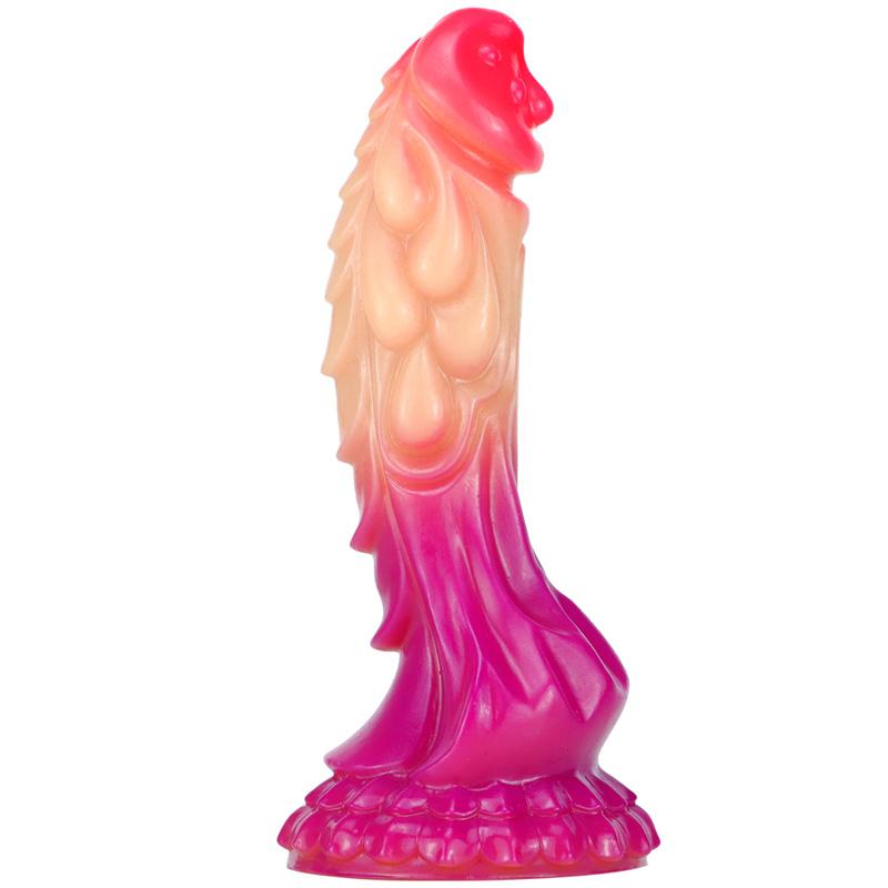 Kirin Jade Liquid Silicone Female Special-shaped Makeup Simulation Gradient Penis Sex Toys