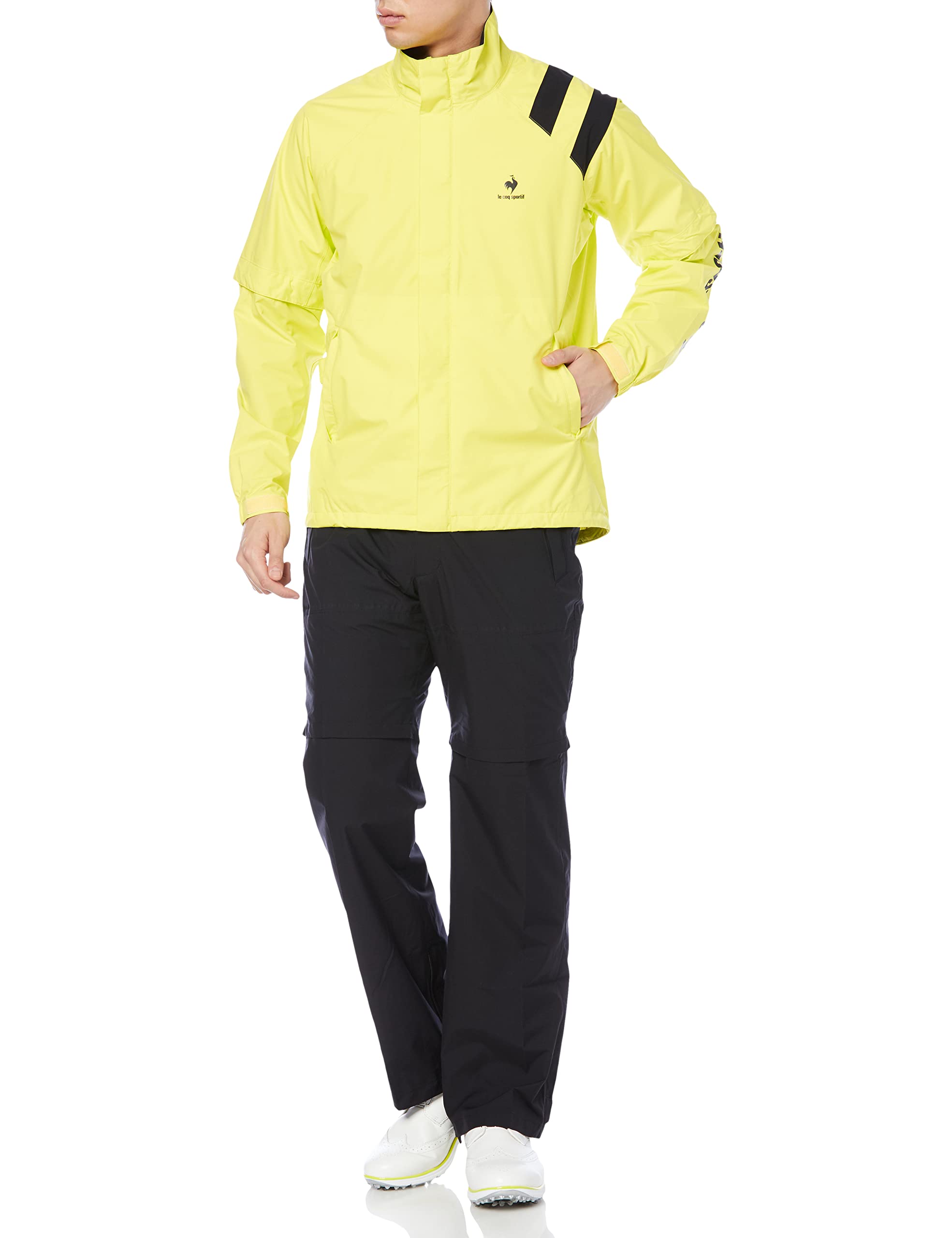 

Coq Sportif Golf Rain Wear Water Easy to Sleeves LM00 L [Le Golf] [Доступные цвета] Легкий, дышащий, прочный, эластичный, подвижный, съемный,