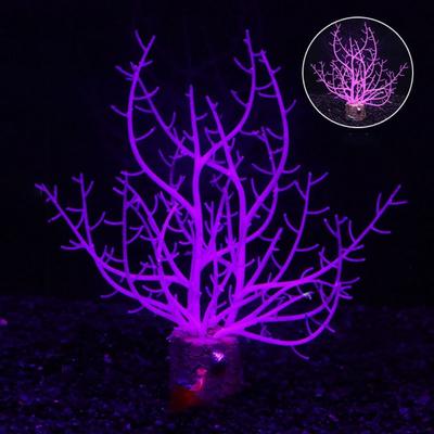 Soft Artificial Glowing Coral Simulation Underwater Coral Ornament Aquarium Coral Plants  Aquarium