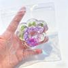 Handmade Resin Cat Paw Shaker Set, Fruit Filled Glitter Phone Stand, Kawaii Cat Lover Gift, Desk Decor Keychain