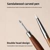 Nagelkunst doppelseitiger Nagellackstift Präge-Reibpulver Nagelmalstift multifunktionaler japanischer Silikon-Sandelholzstift