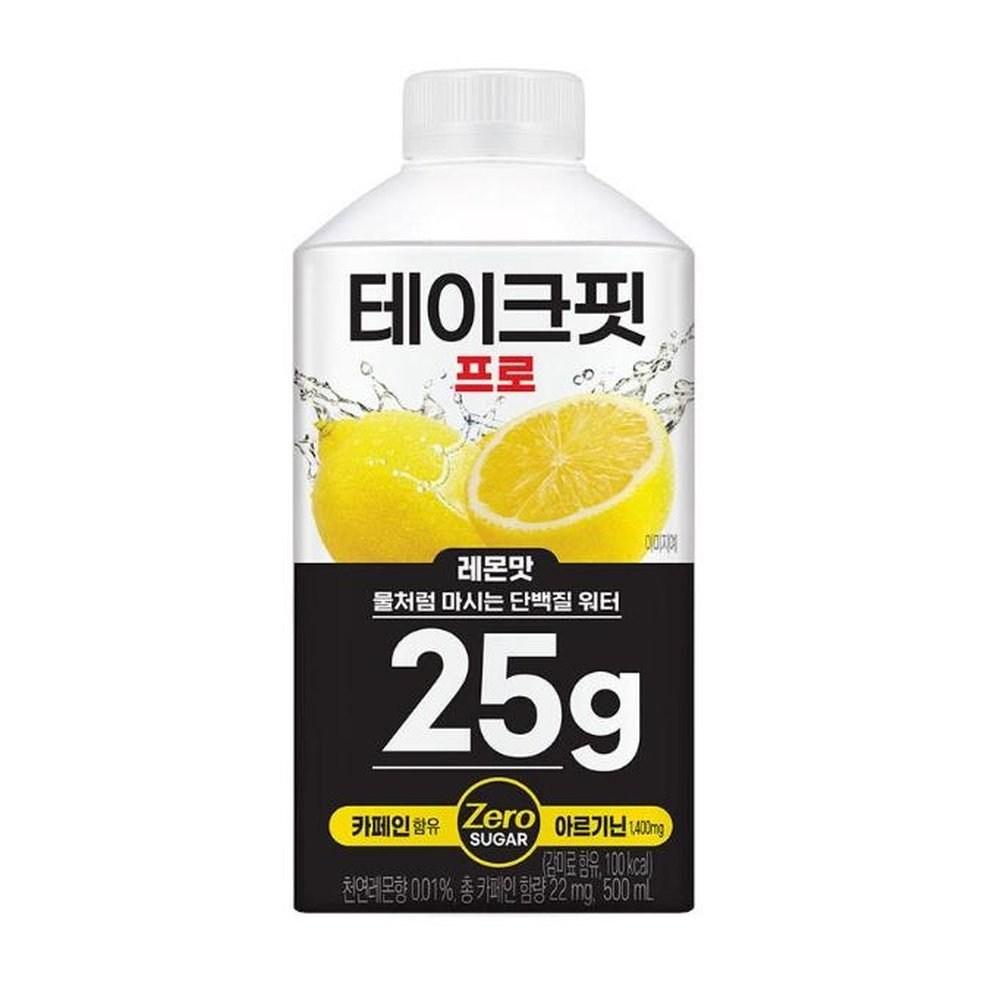 Refrigerated Take Fit Pro Lemon Flavor 6 pcs 500ml Ingredients: may be subject to change at the manufacturer’s discretion. | 6 pcs 500ml