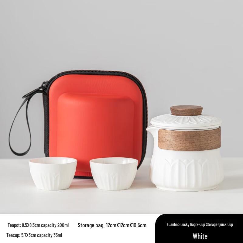 

Portable Ceramic Tea Set - Lucky Bag Design