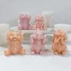 Easy to Clean Silicone Candle Molds Fondant Moulds Squirrel Shape Resin Project Moulds Silicone Texture for Candle