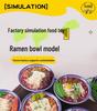 Life-Size Realistic Ramen Bowl Model with Beef Balls for Display or Photography