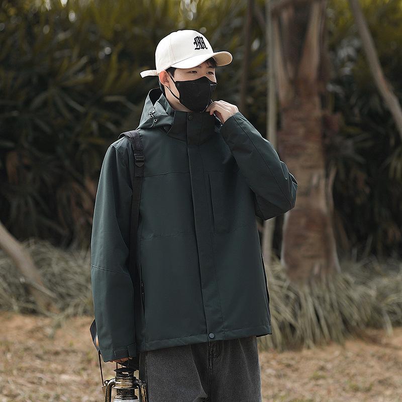 Jacket Men's Autumn New Loose Single Clothes Windproof Waterproof Jacket Couple Outdoor Sports Casual Jacket