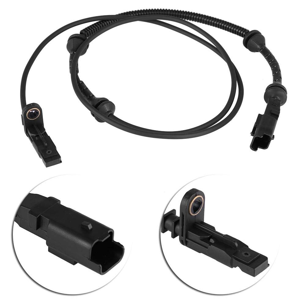 Qiilu Front ABS Wheel Speed Sensor for 407 407SW C6 4545G6 4545A9 9642687 9664699480 - Direct Fit Replacement for Car ABS Sensor