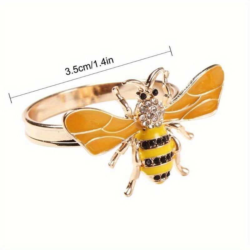 1PC Elegant Napkin Rings Honey Bee Dragonfly Napkin Buckle Table Tissue Holders Table Decoration Tissue Rings