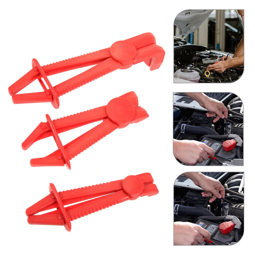 3Pcs Hose Clamp Pliers Set Plastic Automotive Hose Pinch Off Tools Brake Fuel Cooling Radiator Line Clamp Pliers