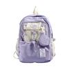Schoolbag backpack women's 1011 new cute girl schoolbag Korean version junior high school high school students large capacity high value backpack